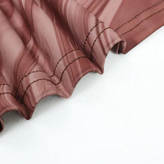 Y2K Marble Swirl Maxi Dress