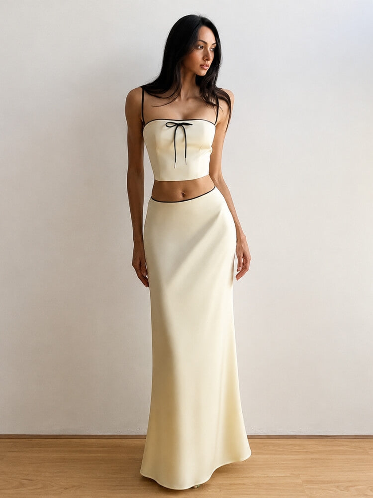 Y2K Maxi Skirt & Top Set