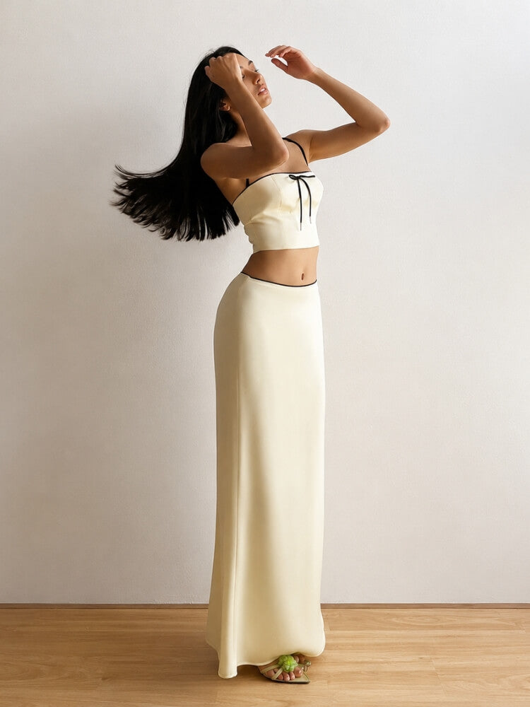 Y2K Maxi Skirt & Top Set