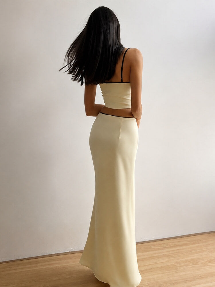 Y2K Maxi Skirt & Top Set