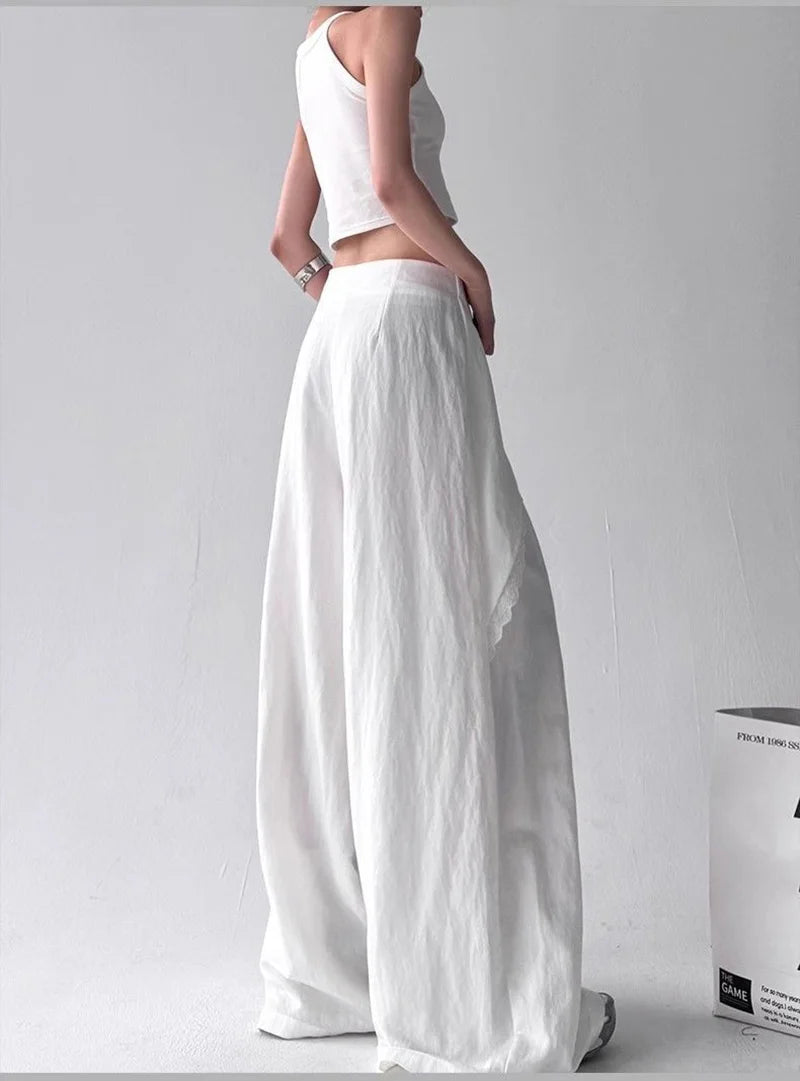 Y2K Overlay Wide Leg Pants - Litlookz Studio