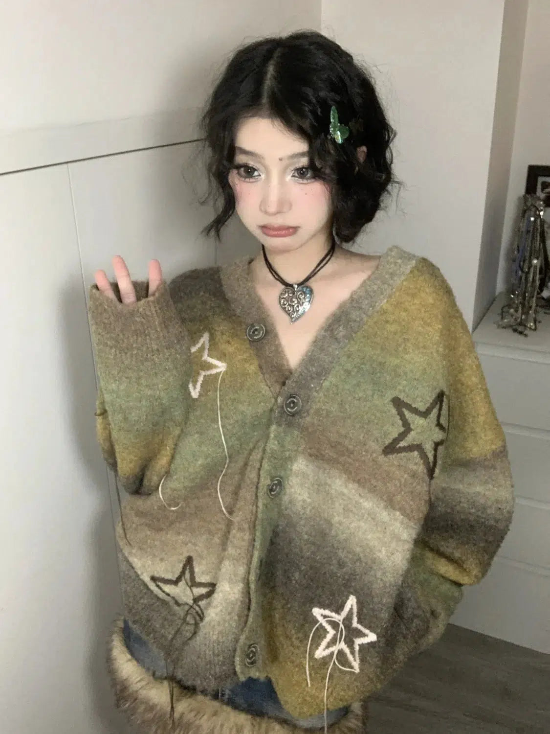 Y2K Oversized Cardigan