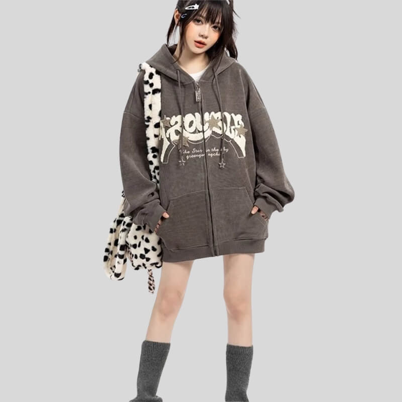 Shop Y2K Oversized Graphic Hoodie - Litlookz Studio