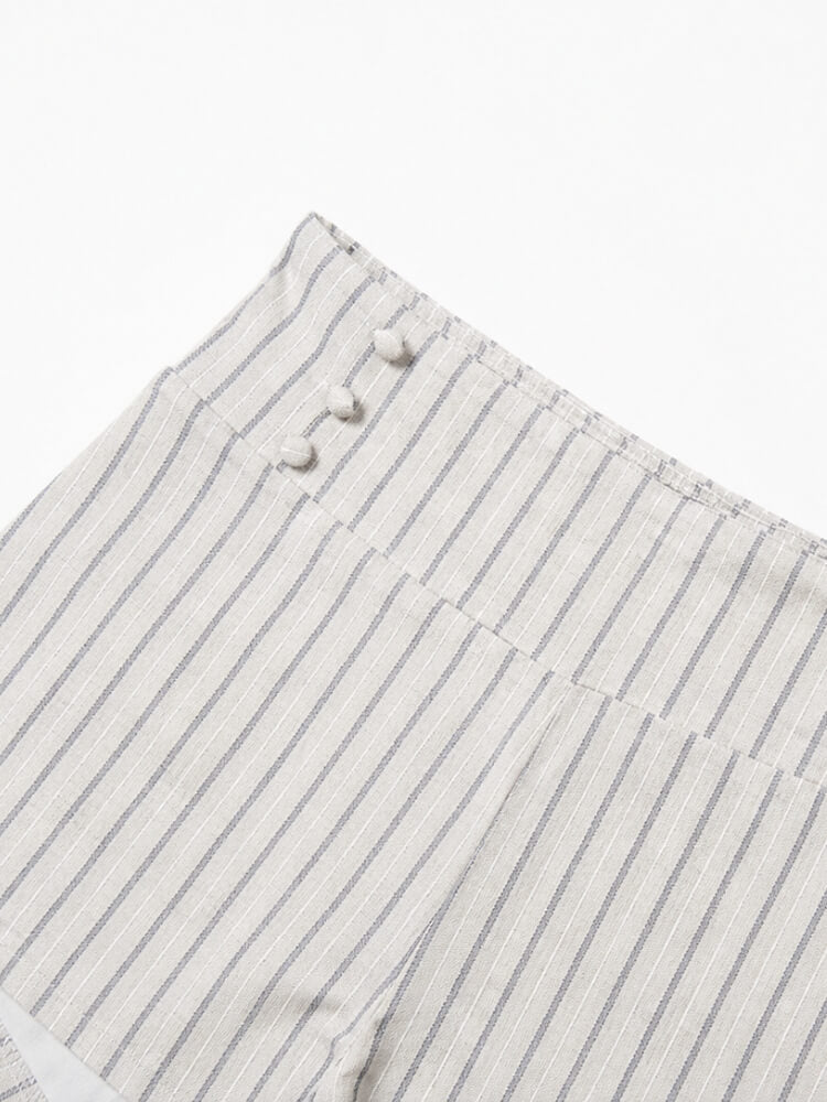 Y2K Pinstripe Halter & Shorts Set