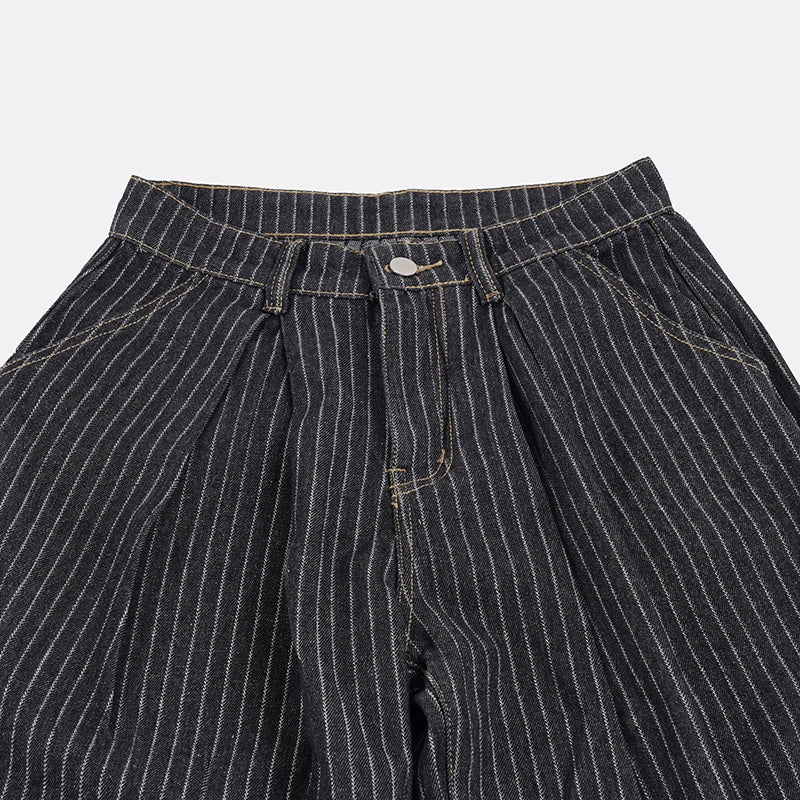 Y2K Pinstripe Baggy Pants - Litlookz Studio Y2K Pinstripe Baggy Pants - Litlookz Studio