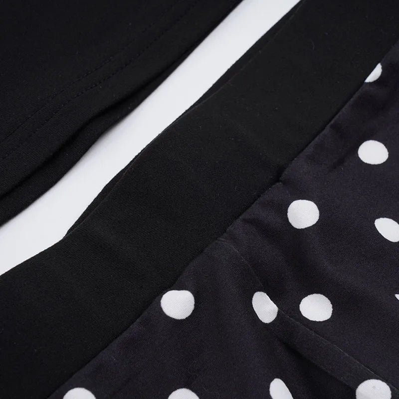 Y2K Polka Dot Top & Shorts Two Piece Set