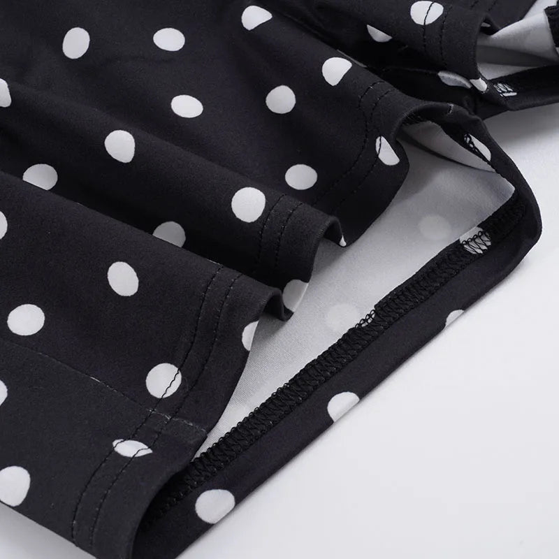 Y2K Polka Dot Top & Shorts Two Piece Set
