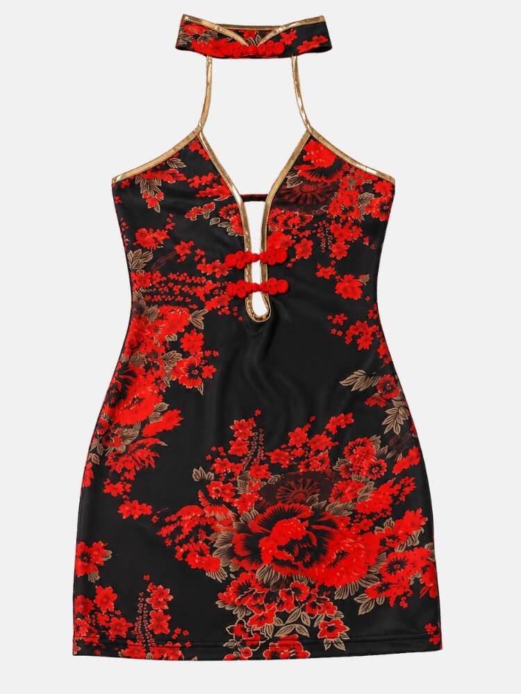 Y2K Qipao Mini Dress