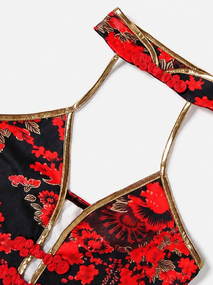 Y2K Qipao Mini Dress