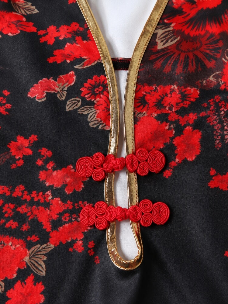 Y2K Qipao Mini Dress