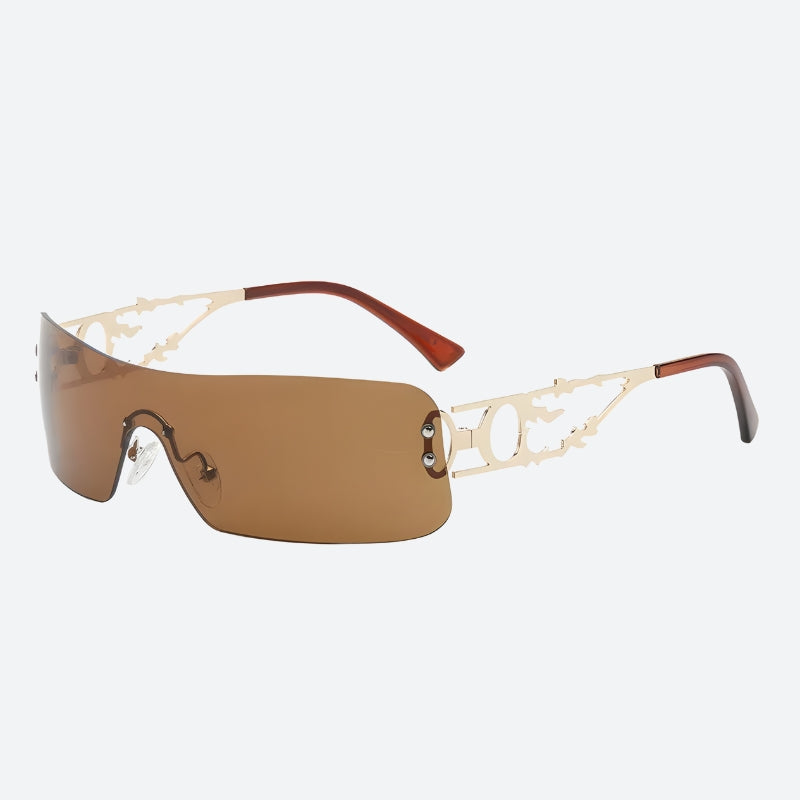 Y2K Rectangle No Frame Sunglasses - Litlookz Studio Y2K Rectangle No Frame Sunglasses - Litlookz Studio