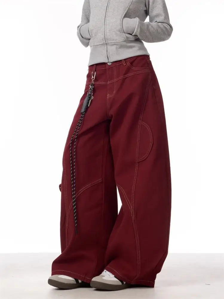 Dames Baggy Cargo Broek Y2K Kleding Multi-Pocket Relaxed Fit
