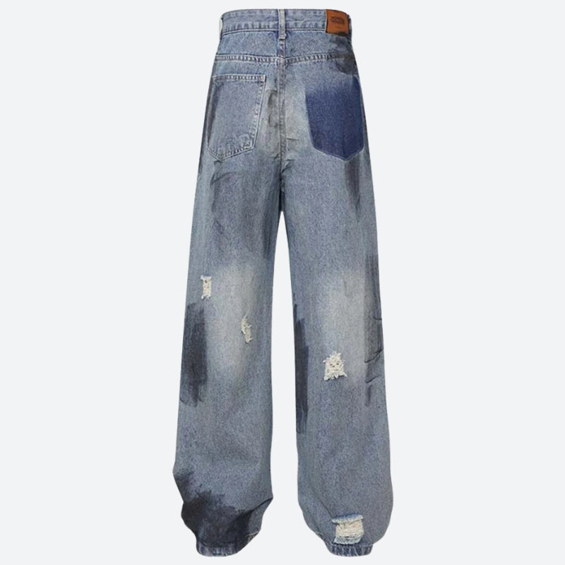 Y2K Ripped Denim Jeans