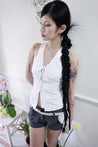 Y2K Ruffle Top