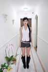 Y2K Ruffle Top