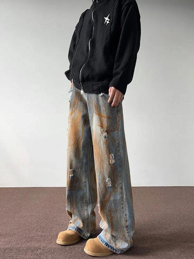 Y2K Rusty Wide Leg Denim Jeans