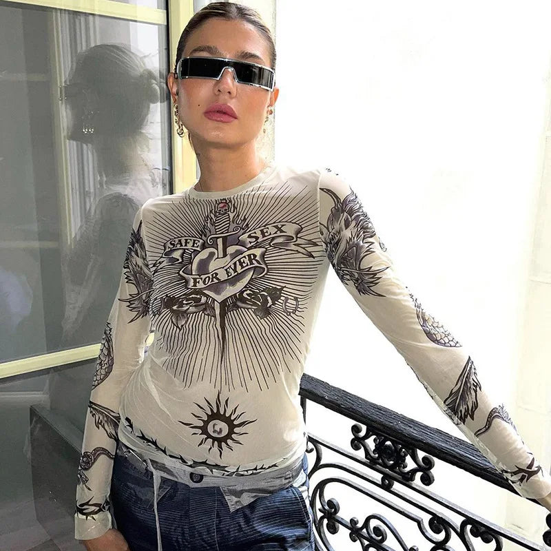 Y2K Sacred Heart Top - Litlookz Studio