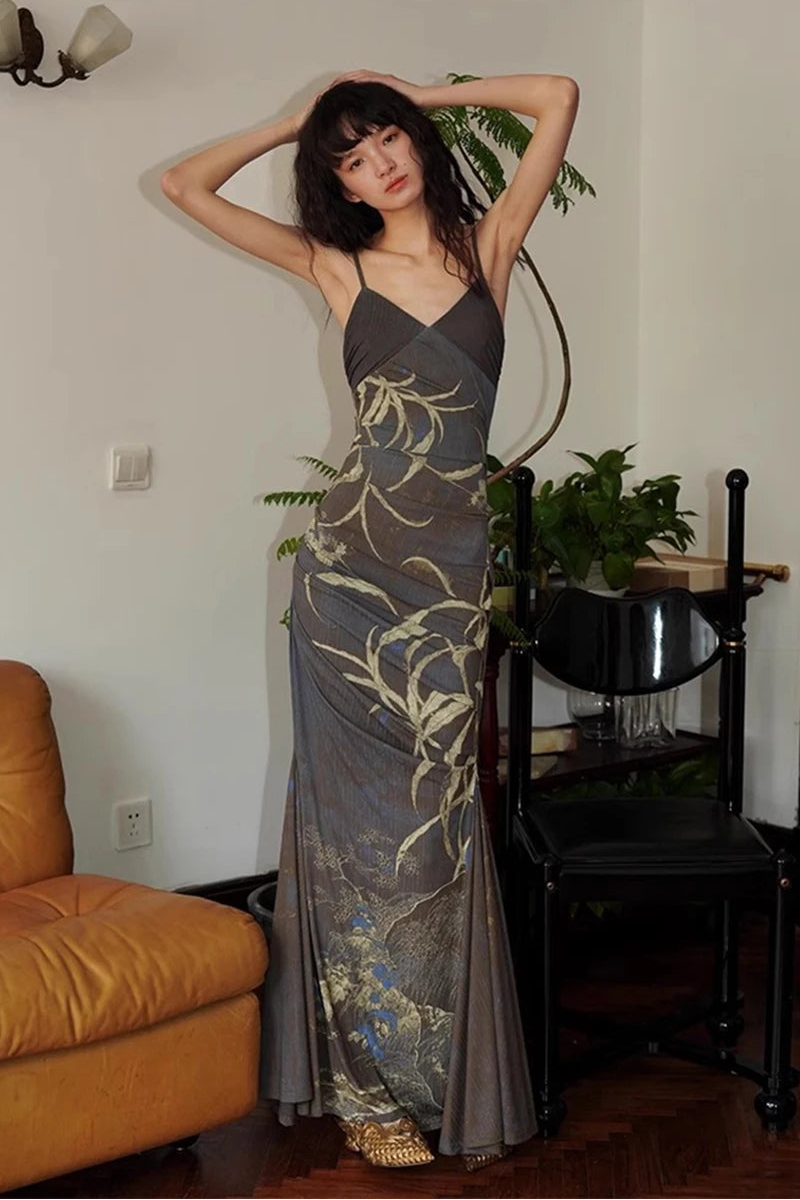 Y2K Sheer Maxi Dress