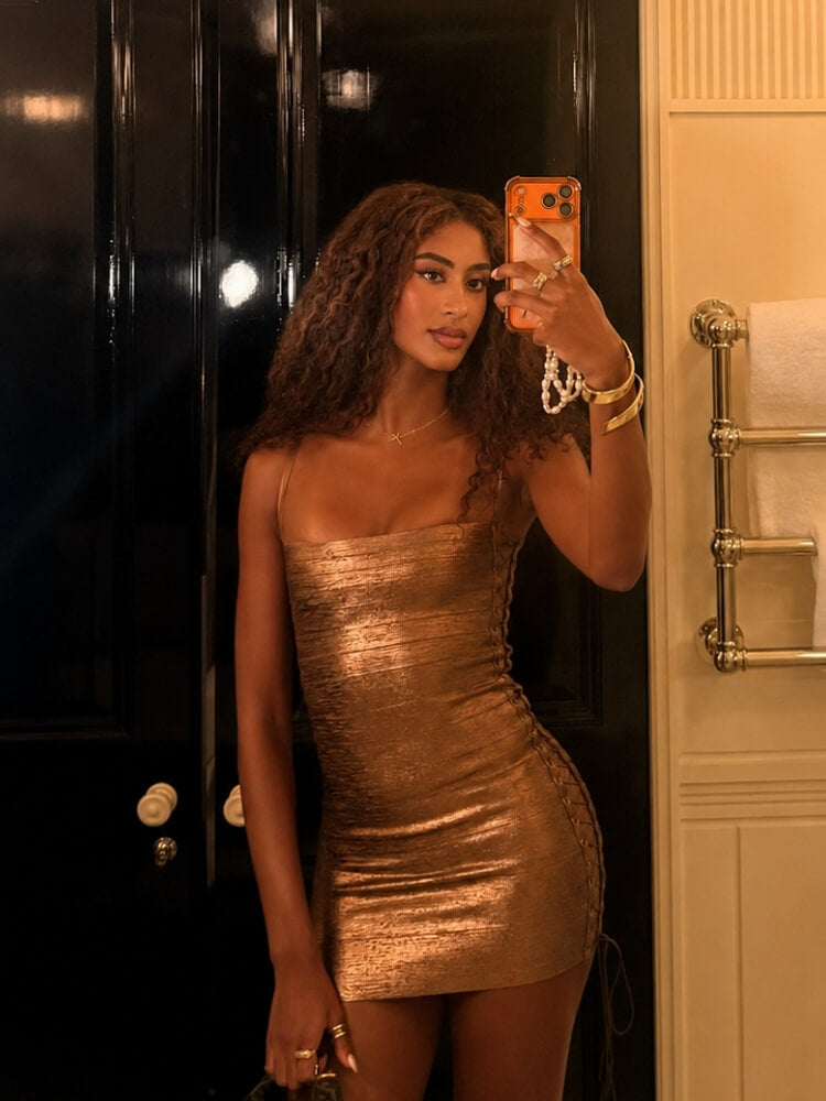Y2K Side Lace Dress
