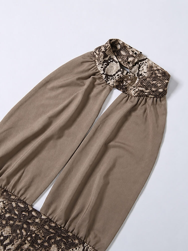 Y2K Snakeskin Shorts & Top Set