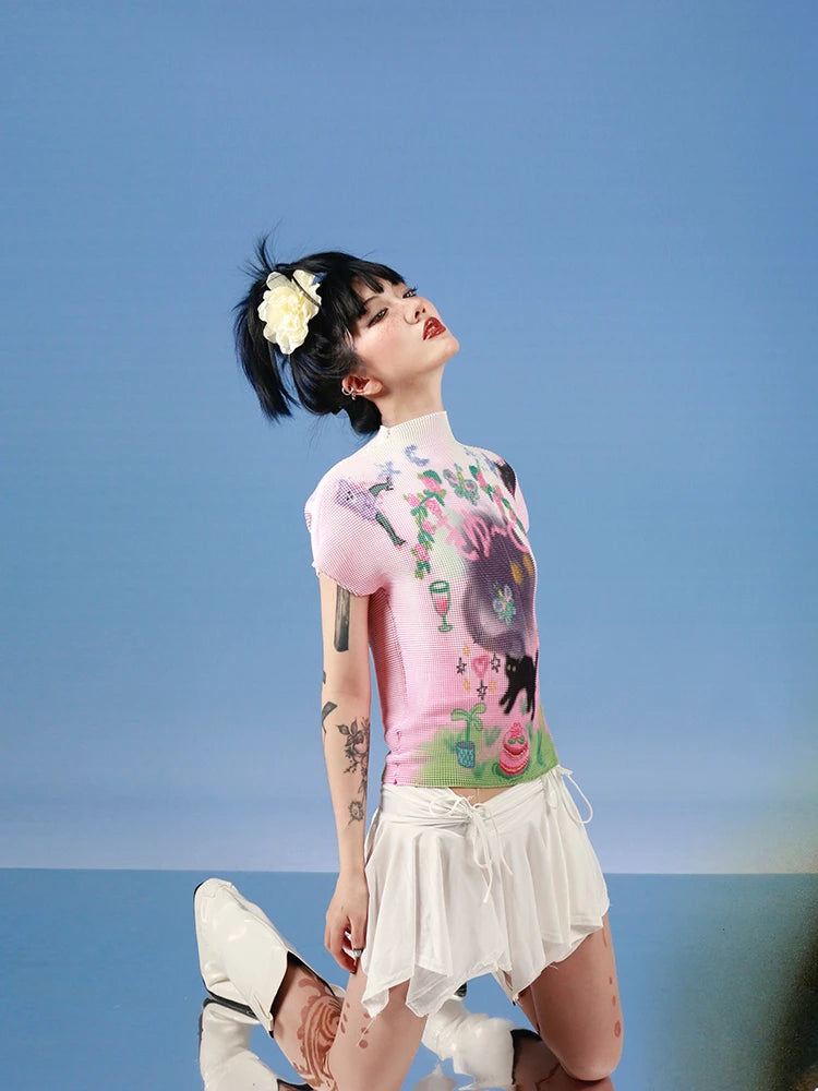 Y2K Soft Girl Top