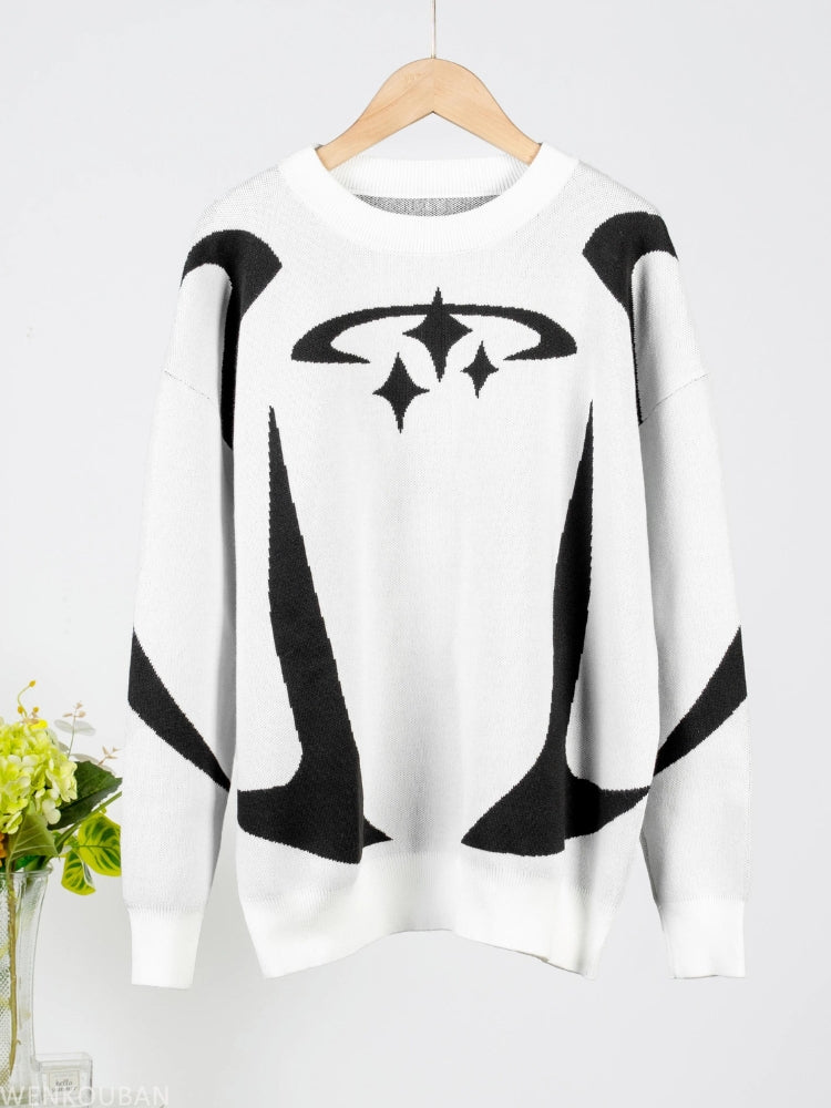 Y2K Star Knitted Sweater - Litlookz Studio