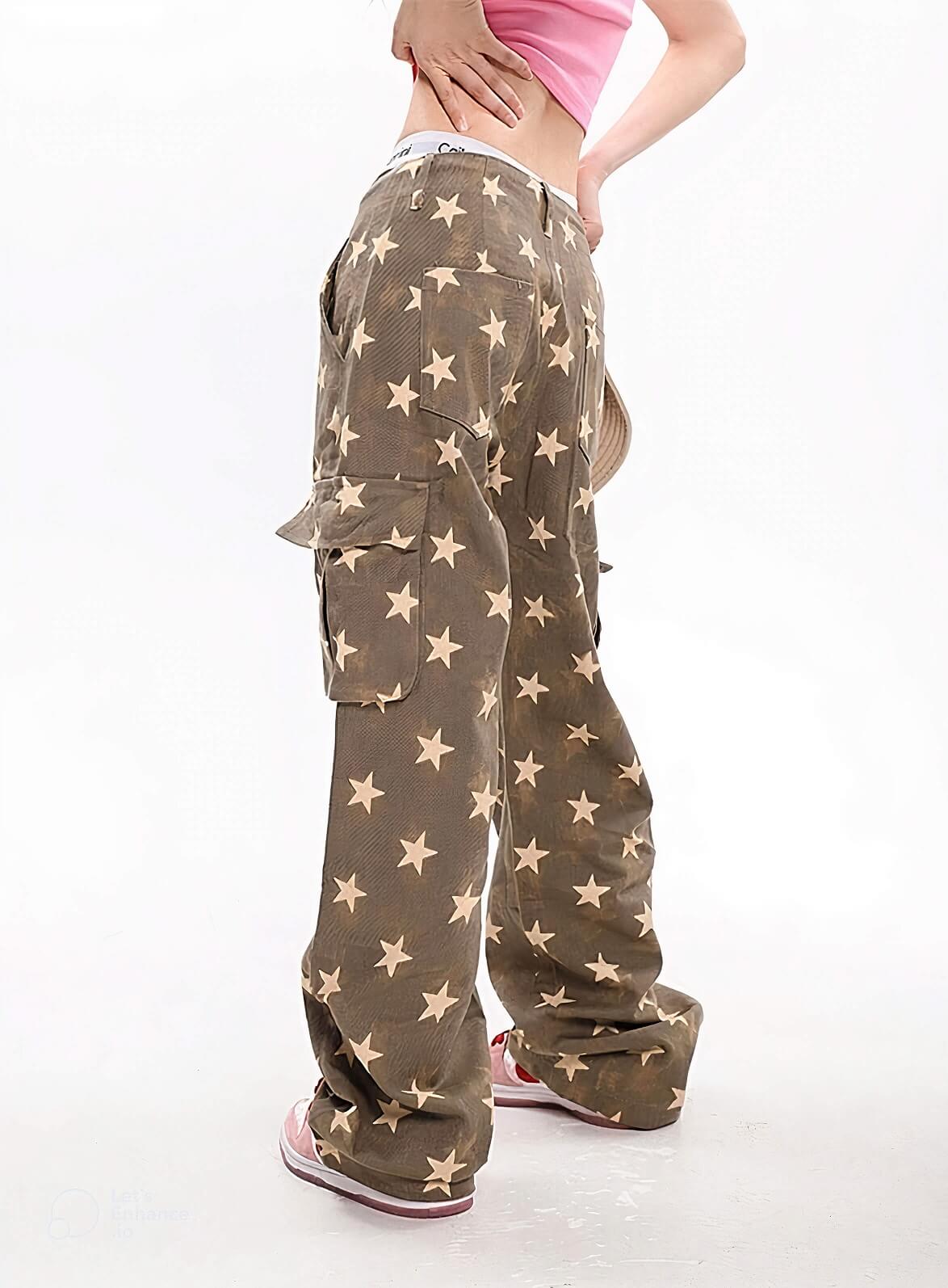Y2K Star Low Rise Jeans