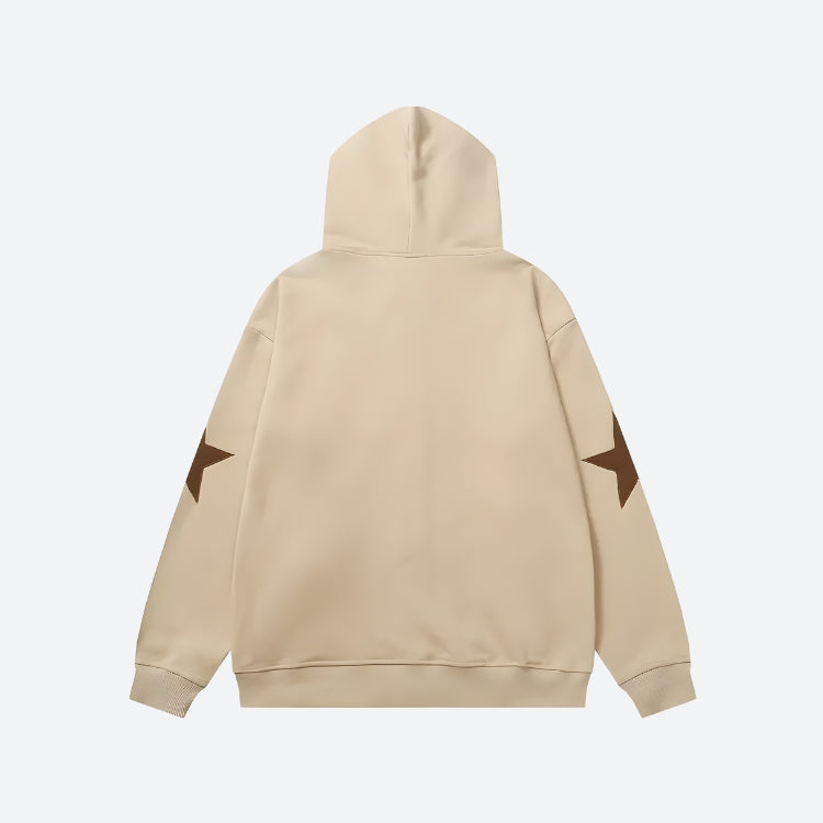 トップス hydrogen star zip parker y2k gal archive Y2K Star Patch Zip-Up Hoodie - Litlookz Studio