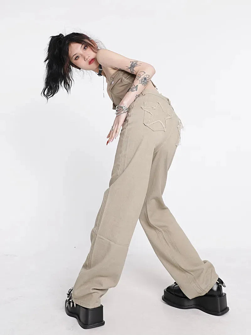 Y2K Star Printed Cargo Pants – Litlookz Studio