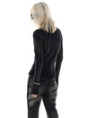 Y2K Star Tall Long Sleeve Corduroy Sweater