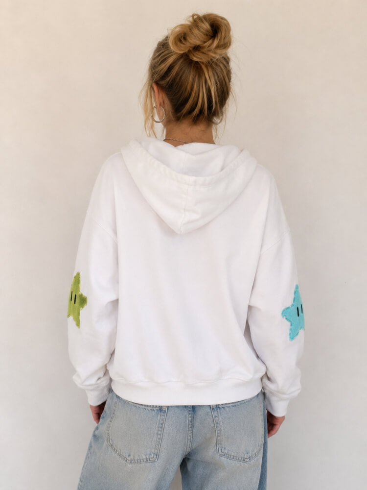 Y2K Star Zip Oversized Hoodie - Litlookz Studio