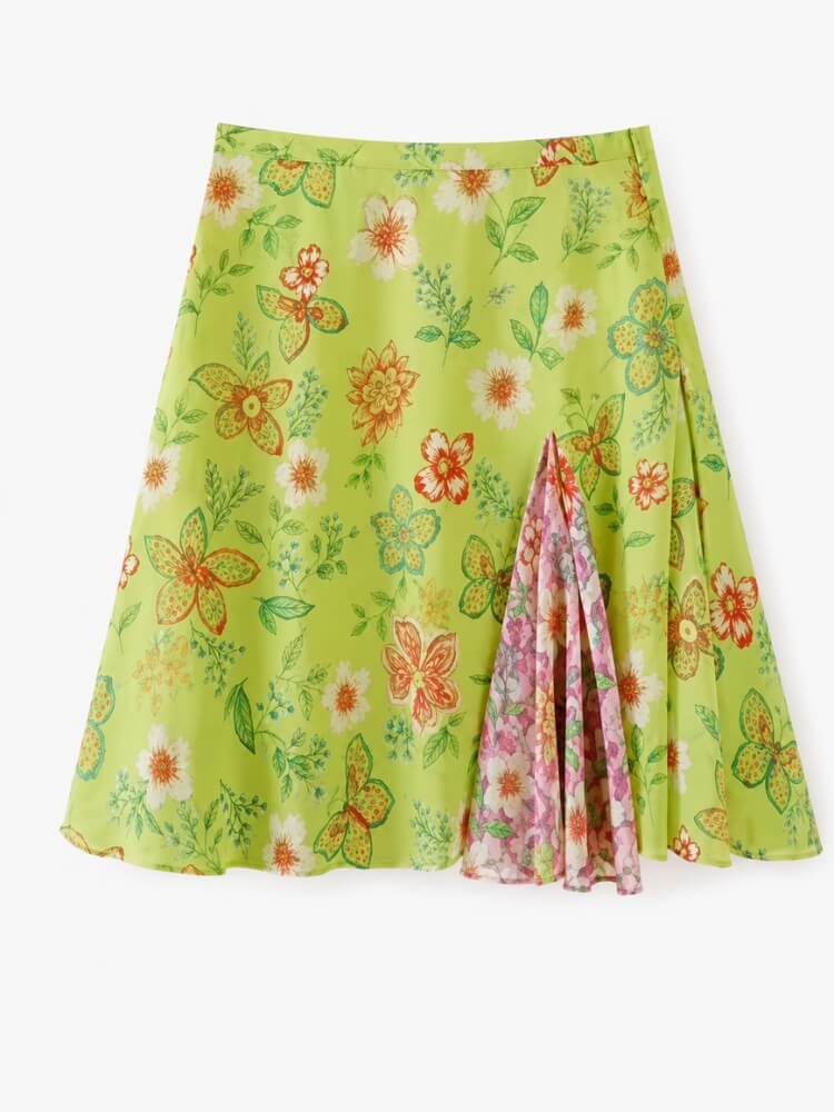 Y2K Vintage Floral Skirt