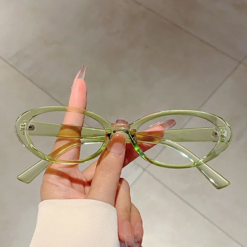 Y2K Vintage Oval Frame Glasses