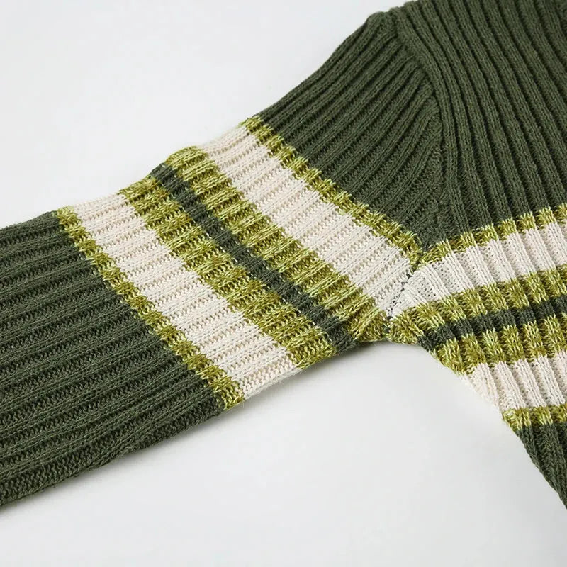 Y2K Vintage Striped Sweater