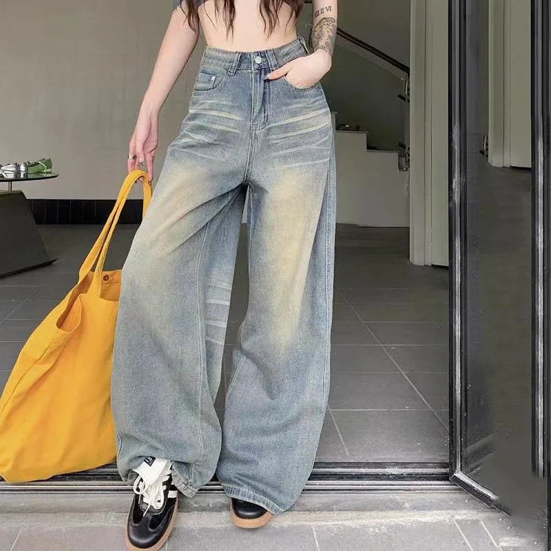 Shop Y2K Washed Baggy Jeans - Litlookz Studio
