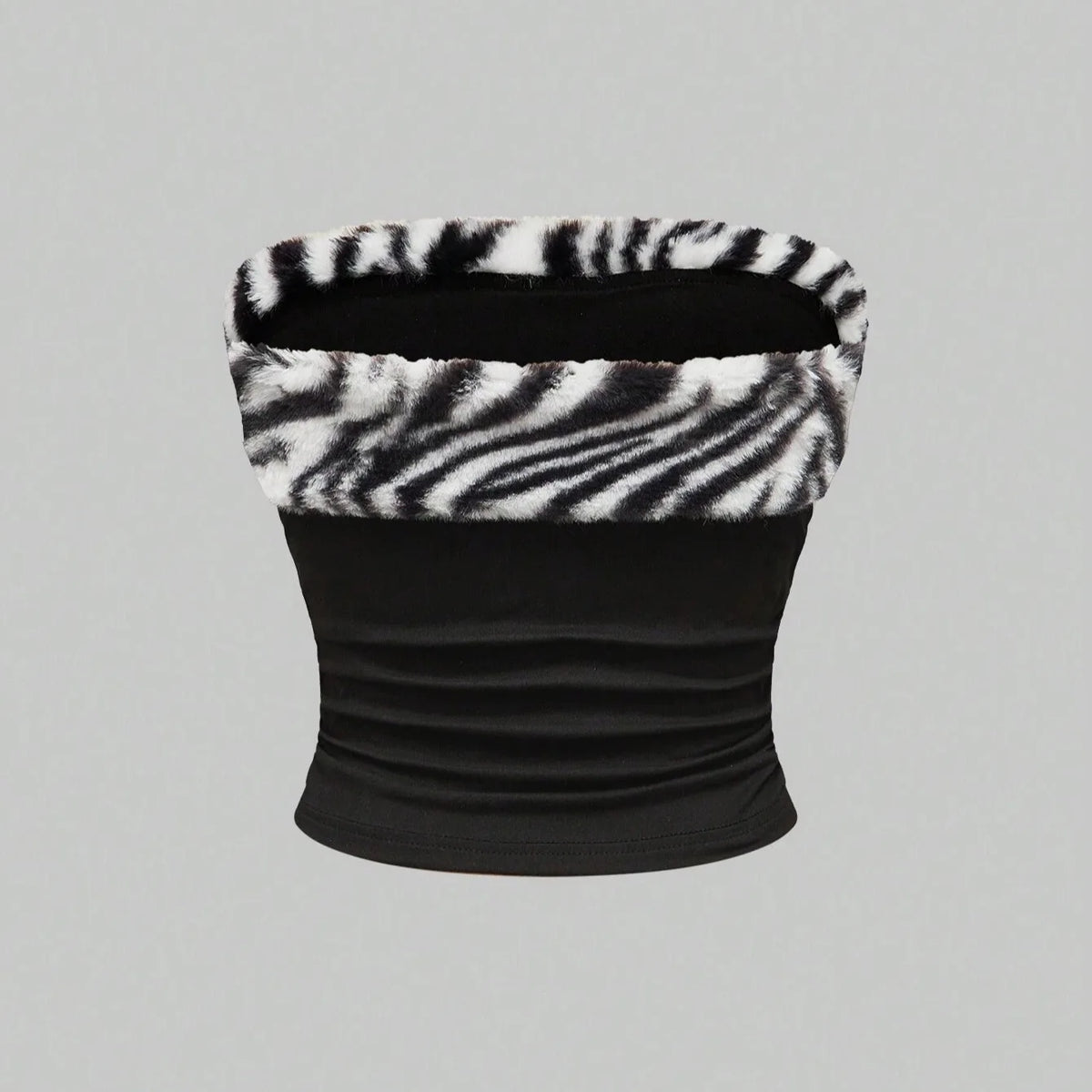 Y2K Zebra Tube Top