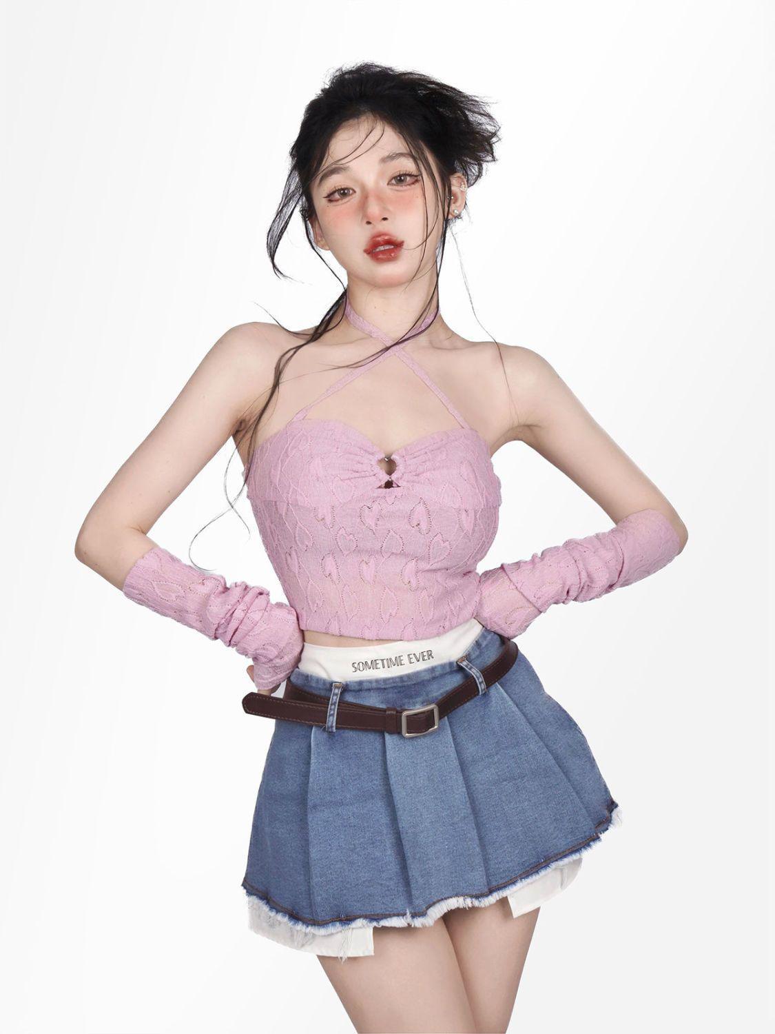 Y2k Fake Two Piece Pleated Mini Skirt – Litlookz Studio