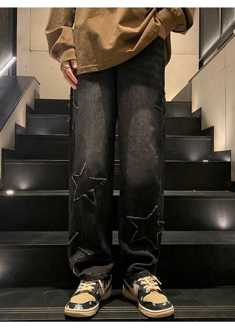 Y2K Star Embroidered Jeans