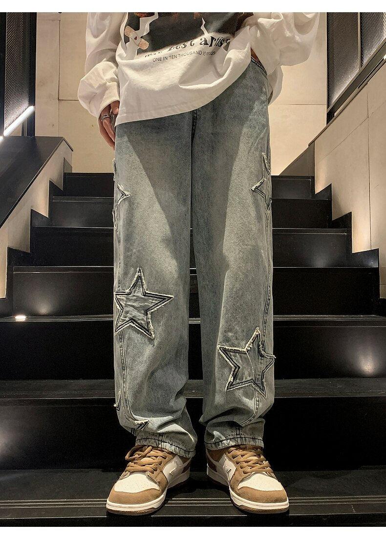Y2K Star Embroidered Jeans