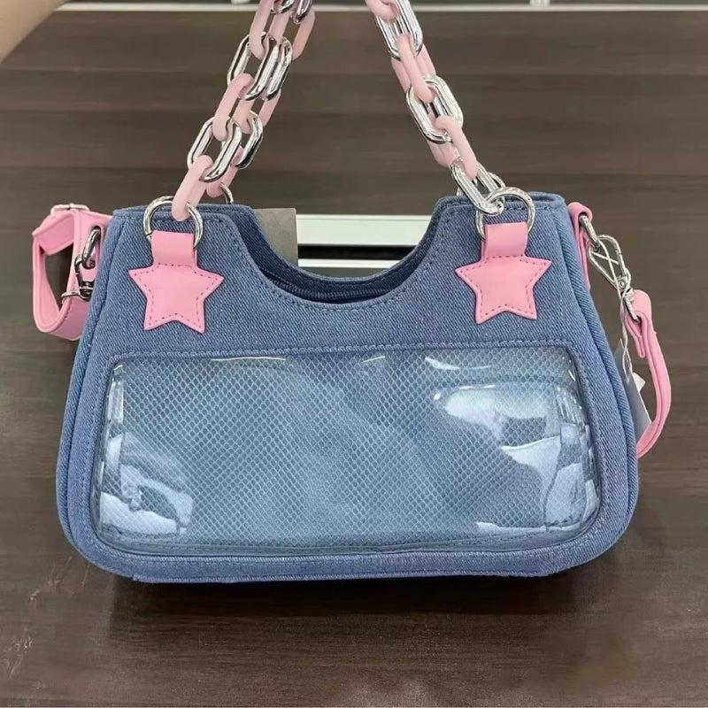 Y2k Star Transparent Denim Bag – Litlookz Studio