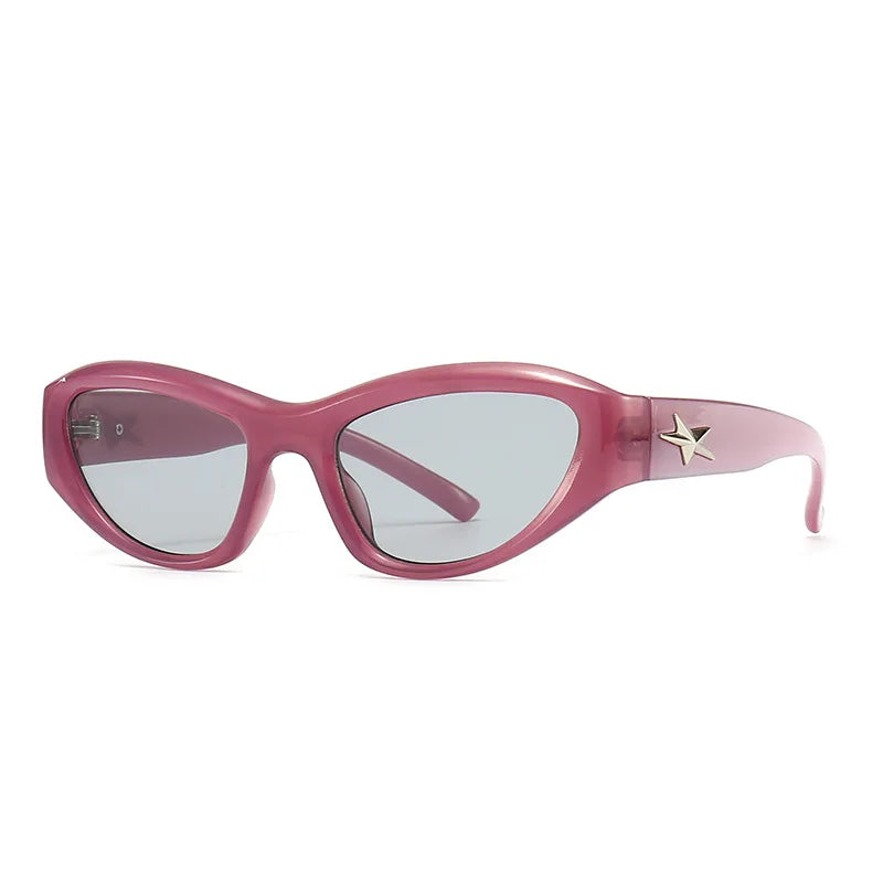 Y2k Star Wrap Around Sunglasses - Litlookz Studio