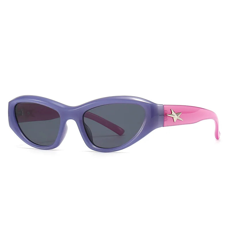 Y2k Star Wrap Around Sunglasses