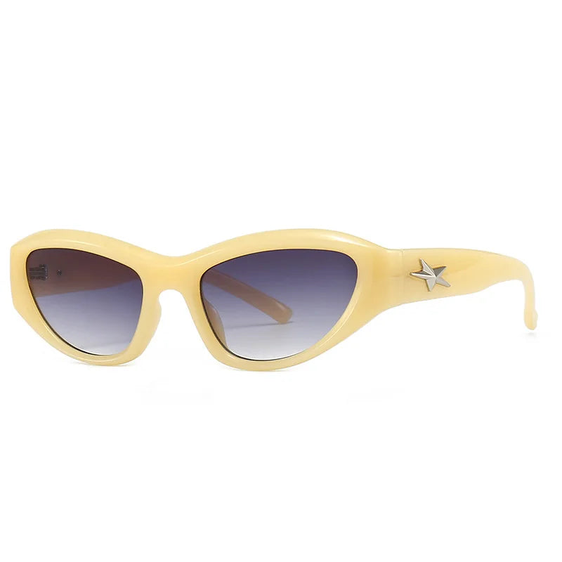 Y2k Star Wrap Around Sunglasses - Litlookz Studio